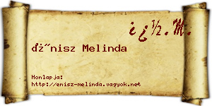 Énisz Melinda névjegykártya