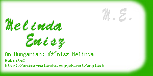 melinda enisz business card